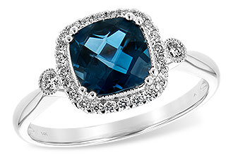 A243-74209: LDS RG 1.62 LONDON BLUE TOPAZ 1.78 TGW (7MM LBT)