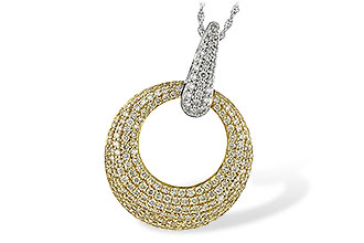 A243-76081: NECK 1.64 YELLOW DIAS 1.90 TW