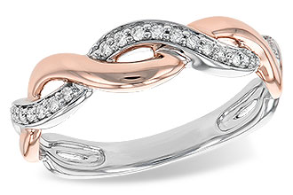 B240-12381: LDS DIA WED RG .10 TW (ROSE & WG)