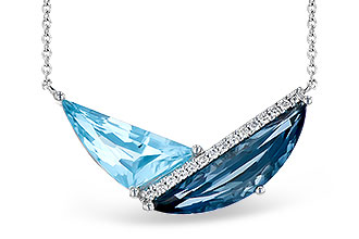 C327-39699: NECK 4.66 BLUE TOPAZ 4.75 TGW (18")