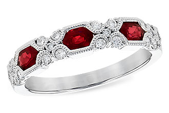 E327-40563: LDS WED RG .74 RUBY 1.00 TGW (4x3MM RUBY)