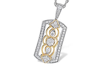 E327-42445: NECKLACE .33 TW