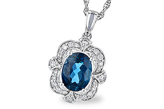 E327-43308: NECK 1.35 LONDON BLUE TOPAZ 1.50 TGW