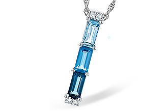 G327-39690: NECK 1.26 BLUE TOPAZ 1.30 TGW
