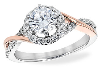 H243-80572: LDS SEMI DIA RG .31 TW (WG RG/ROSE TRIM)