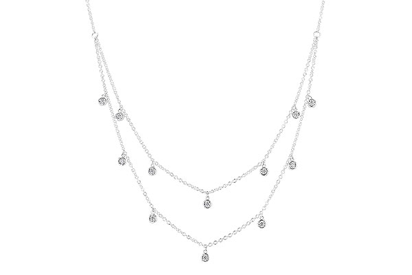 H328-28808: NECKLACE .22 TW (18 INCHES)
