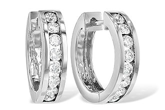 K240-12381: EARRINGS 1 CT TW