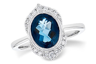 K327-44244: LDS RG 1.86 LONDON BLUE TOPAZ 2.00 TGW