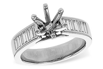 K329-18790: LDS SEMI DIA RG .50 TW BAGUETTES