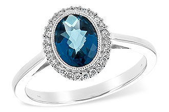 L243-74208: LDS RG 1.27 LONDON BLUE TOPAZ 1.42 TGW