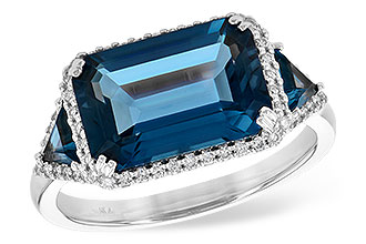 L244-66044: LDS RG 4.60 TW LONDON BLUE TOPAZ 4.82 TGW (12x8MM)