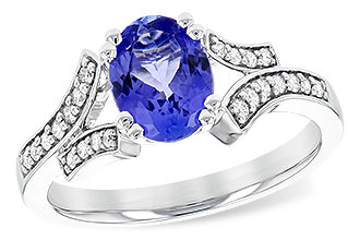 L244-70635: LDS RG 1.15 TANZANITE 1.30 TGW