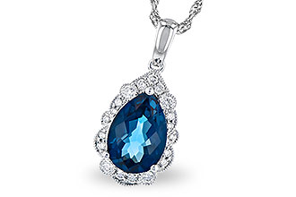 L327-43353: NECK 2.25 LONDON BLUE TOPAZ 2.40 TGW (10x7 PS)